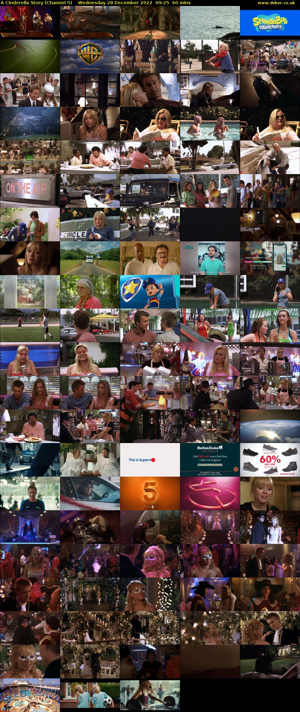 A Cinderella Story (Channel 5) Wednesday 28 December 2022 09:25 - 10:25