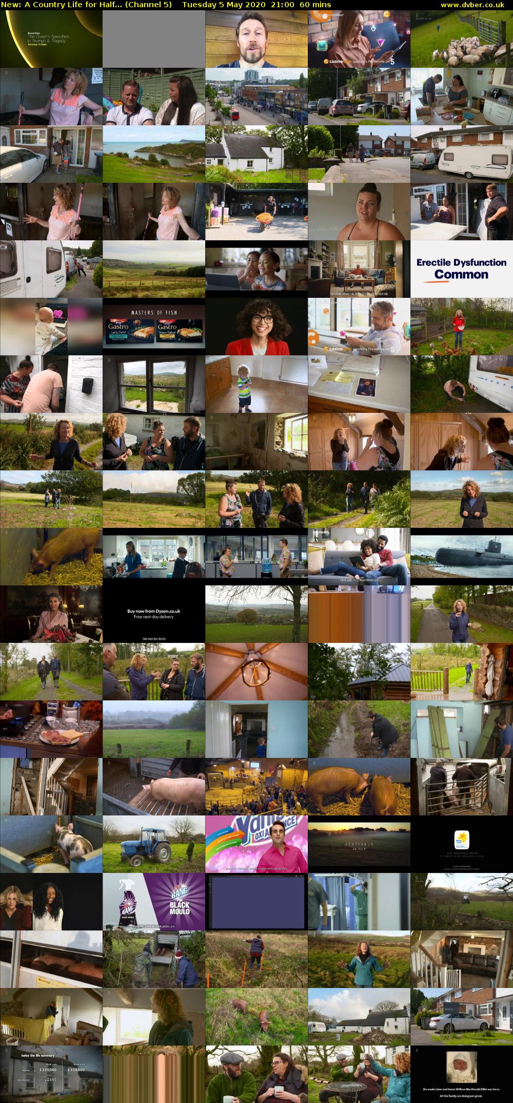 A Country Life for Half... (Channel 5) Tuesday 5 May 2020 21:00 - 22:00
