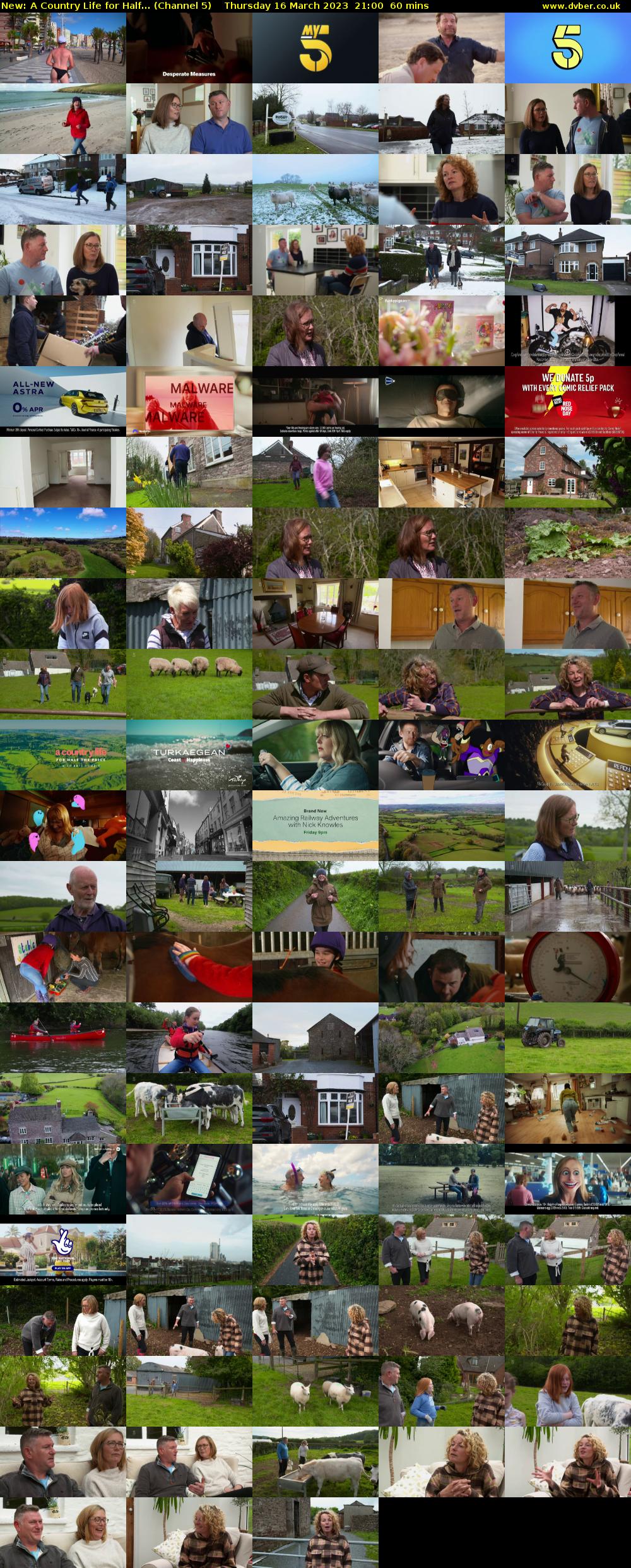 A Country Life for Half... (Channel 5) Thursday 16 March 2023 21:00 - 22:00