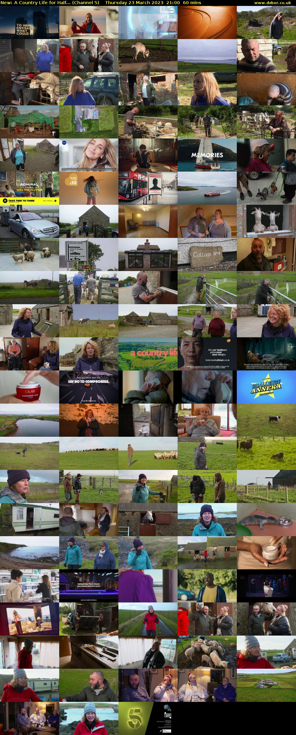 A Country Life for Half... (Channel 5) Thursday 23 March 2023 21:00 - 22:00