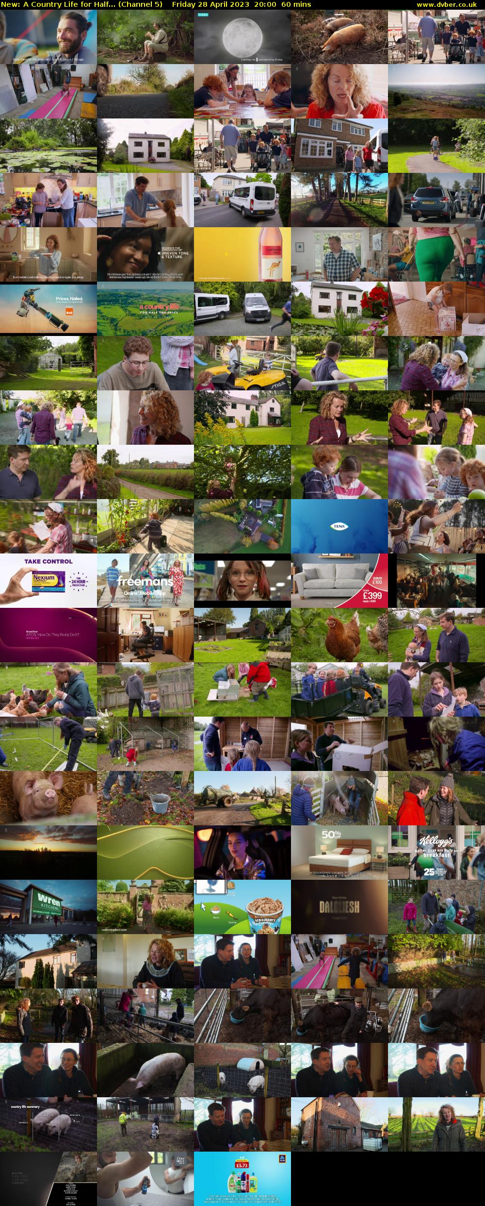 A Country Life for Half... (Channel 5) Friday 28 April 2023 20:00 - 21:00
