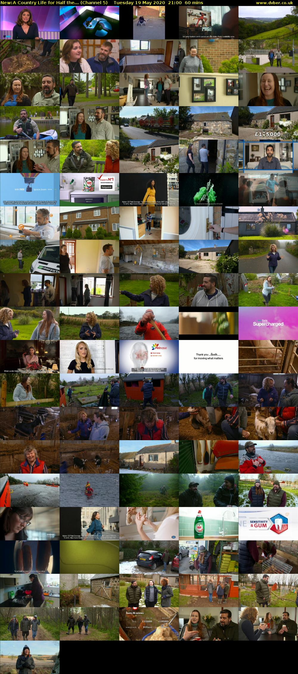 A Country Life for Half the... (Channel 5) Tuesday 19 May 2020 21:00 - 22:00