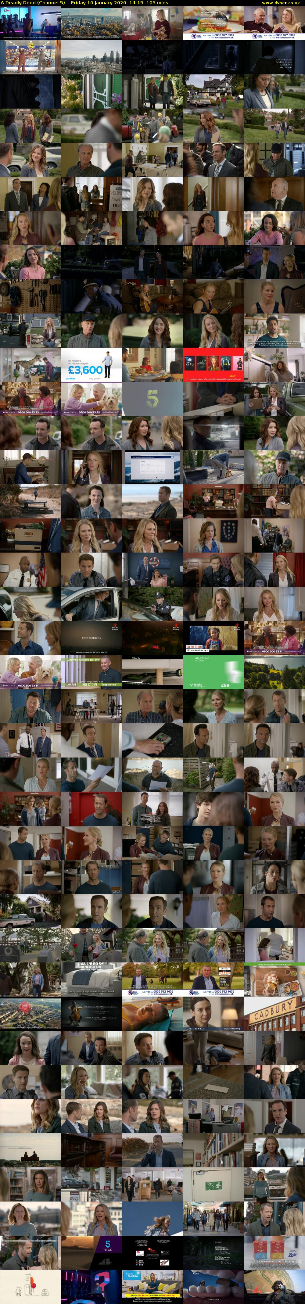 A Deadly Deed (Channel 5) Friday 10 January 2020 14:15 - 16:00