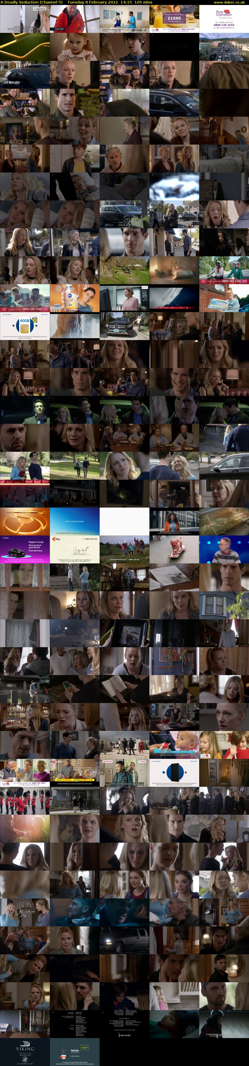 A Deadly Seduction (Channel 5) Tuesday 8 February 2022 14:15 - 16:00