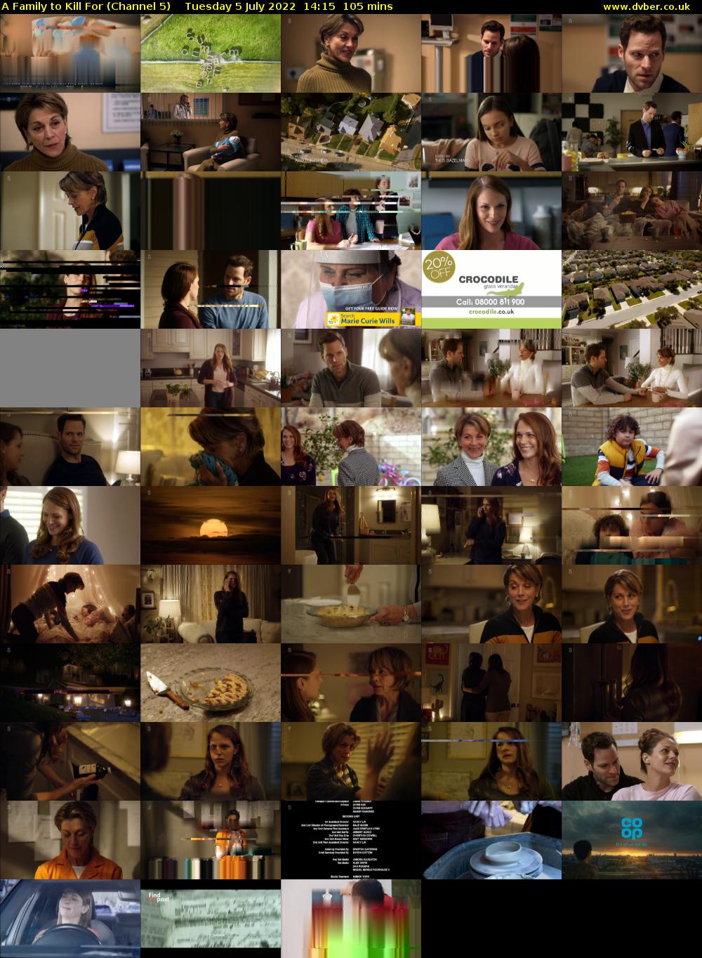 A Family to Kill For (Channel 5) Tuesday 5 July 2022 14:15 - 16:00