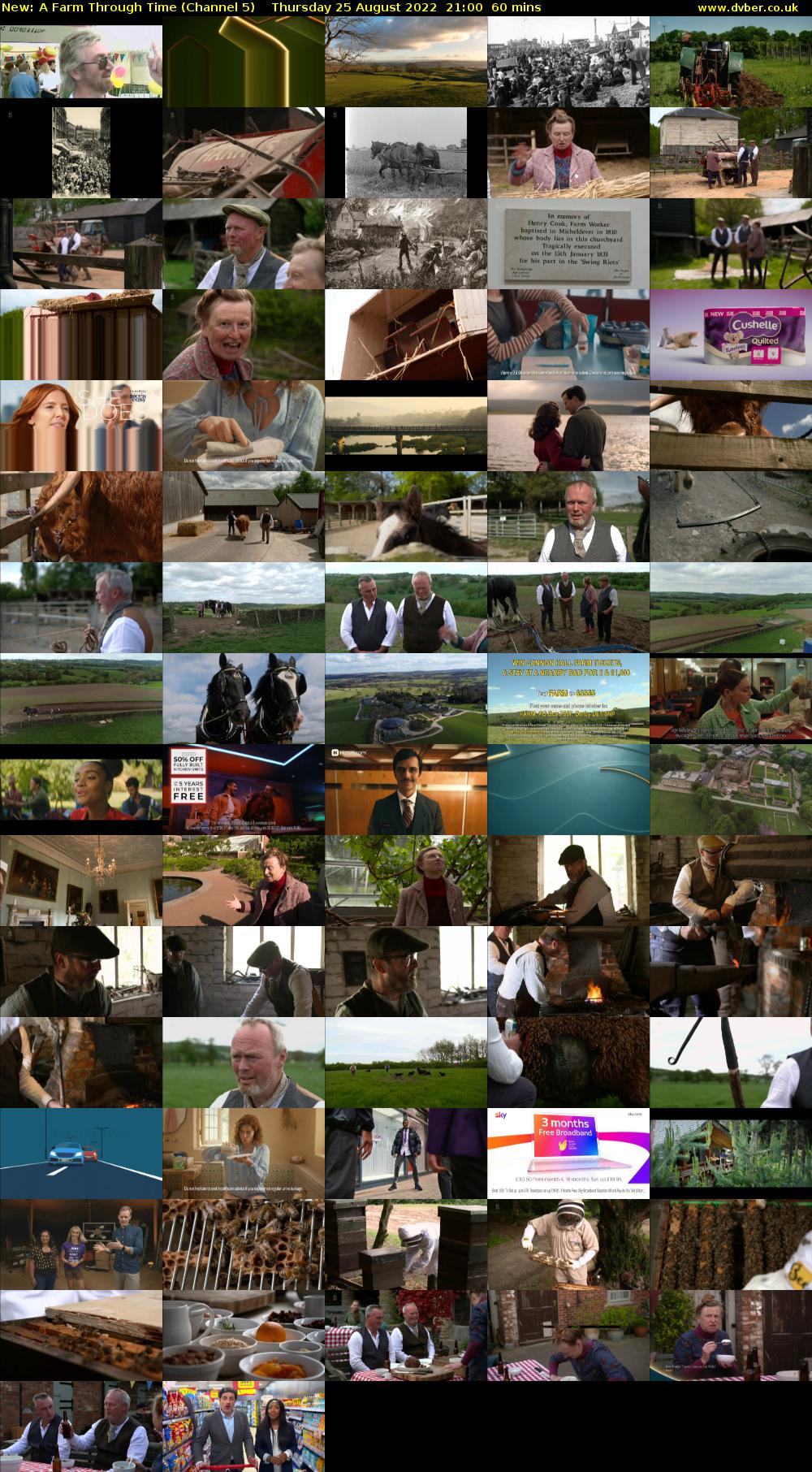 A Farm Through Time (Channel 5) Thursday 25 August 2022 21:00 - 22:00