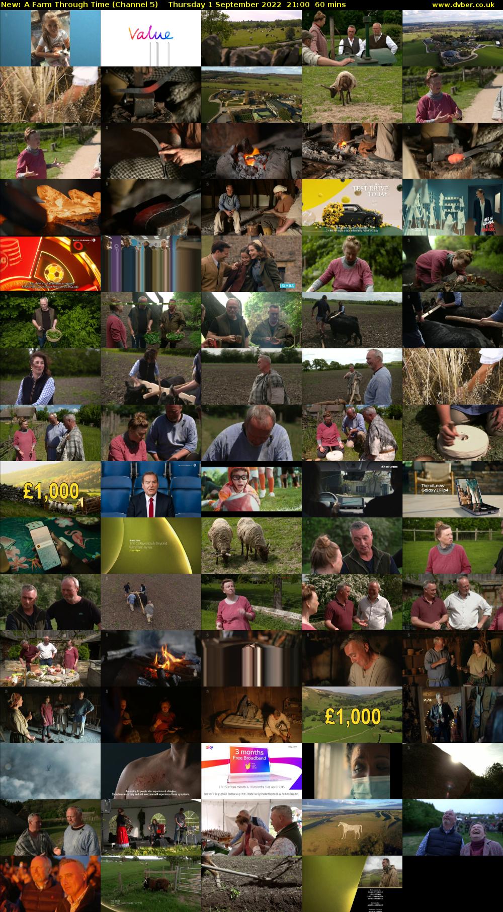 A Farm Through Time (Channel 5) Thursday 1 September 2022 21:00 - 22:00