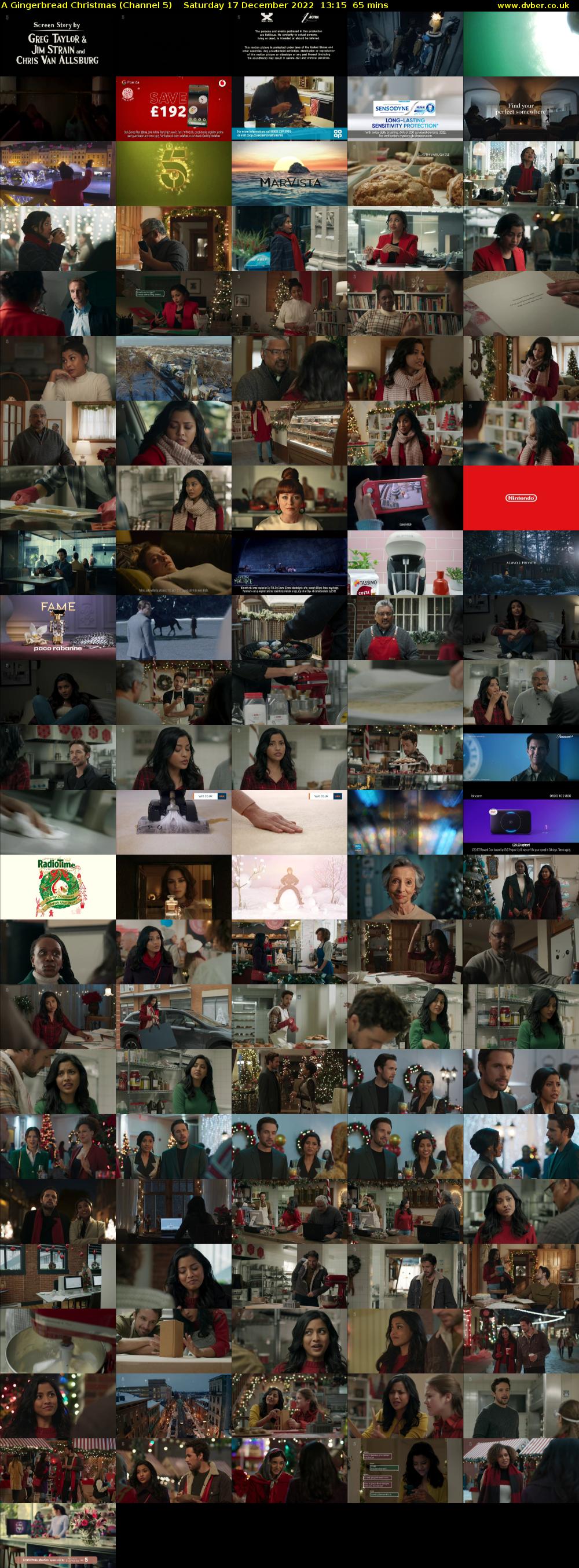 A Gingerbread Christmas (Channel 5) Saturday 17 December 2022 13:15 - 14:20