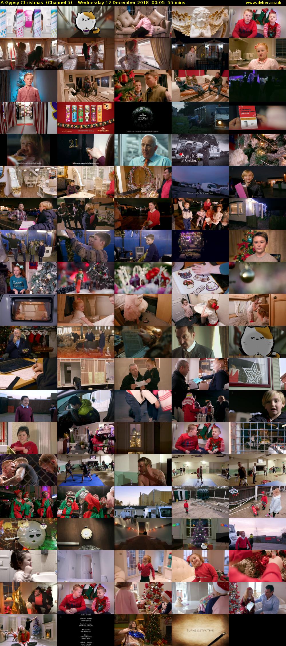 A Gypsy Christmas  (Channel 5) Wednesday 12 December 2018 00:05 - 01:00