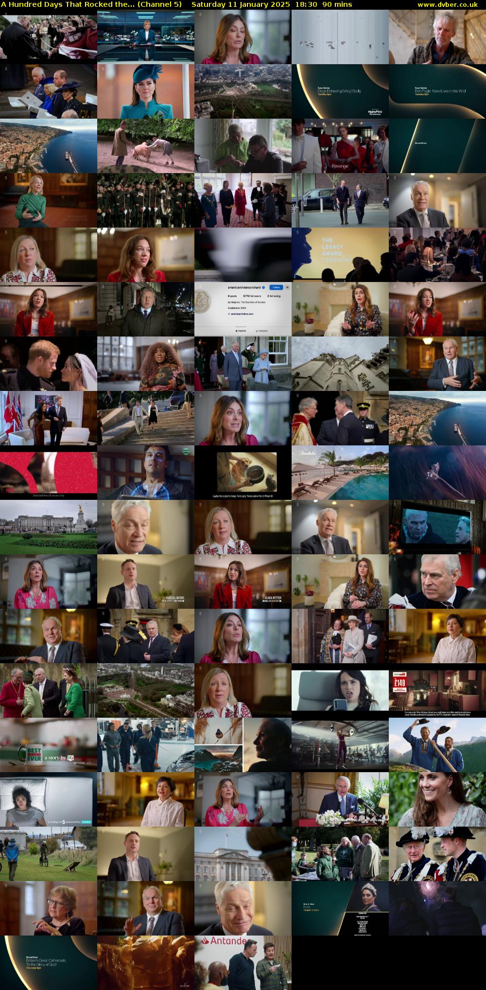 A Hundred Days That Rocked the... (Channel 5) Saturday 11 January 2025 18:30 - 20:00
