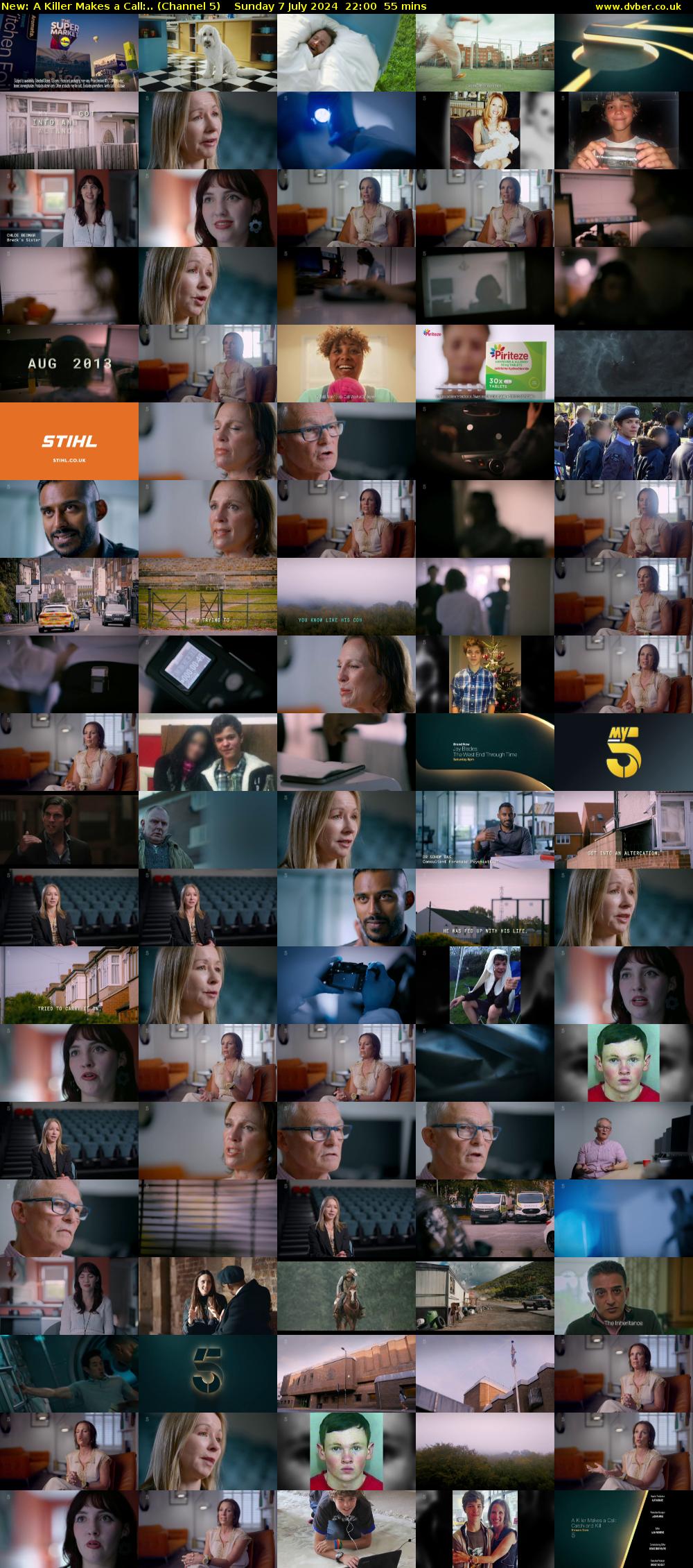 A Killer Makes a Call:.. (Channel 5) Sunday 7 July 2024 22:00 - 22:55
