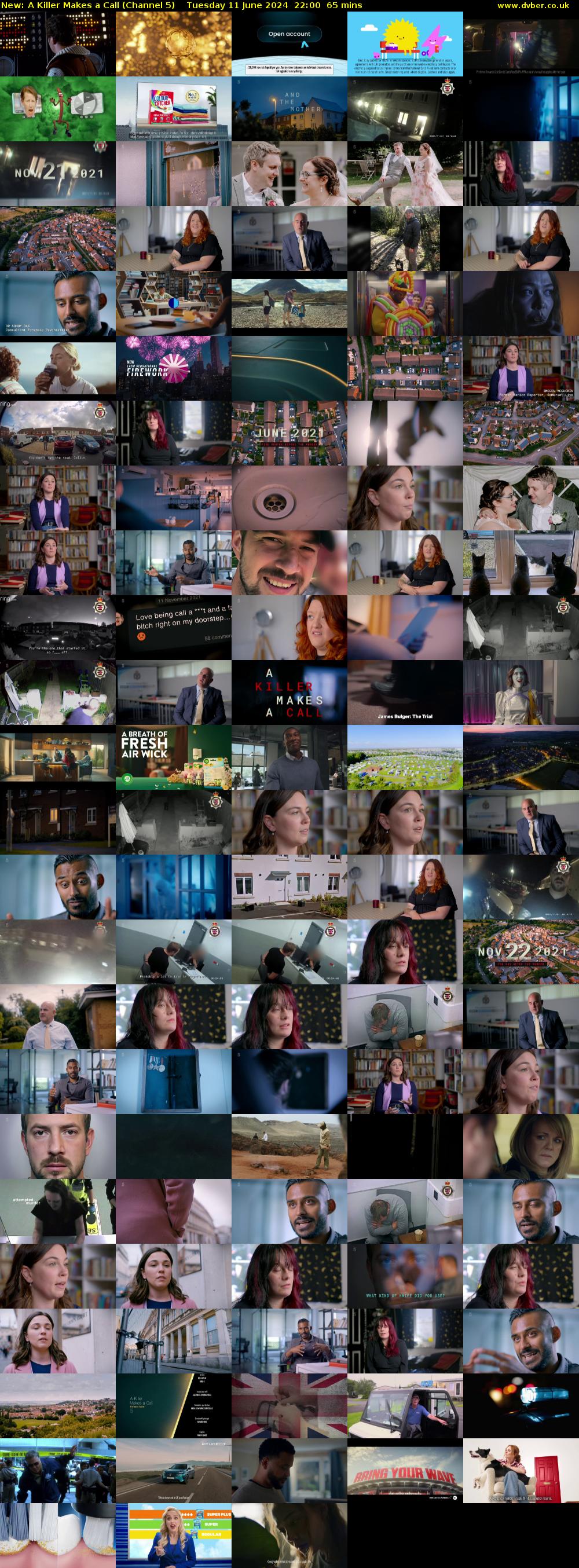 A Killer Makes a Call (Channel 5) Tuesday 11 June 2024 22:00 - 23:05