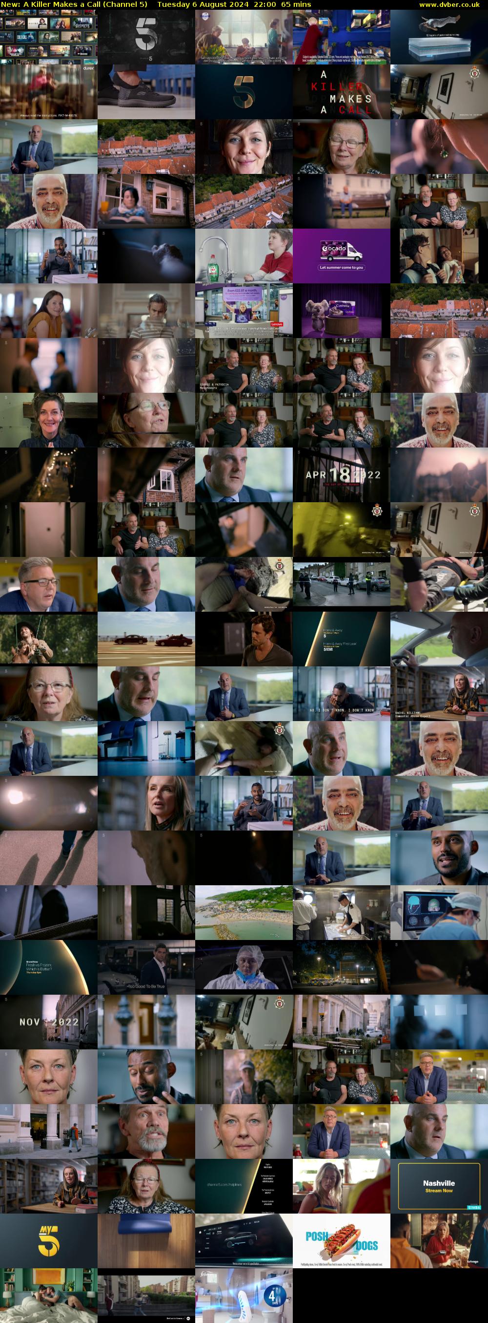 A Killer Makes a Call (Channel 5) Tuesday 6 August 2024 22:00 - 23:05