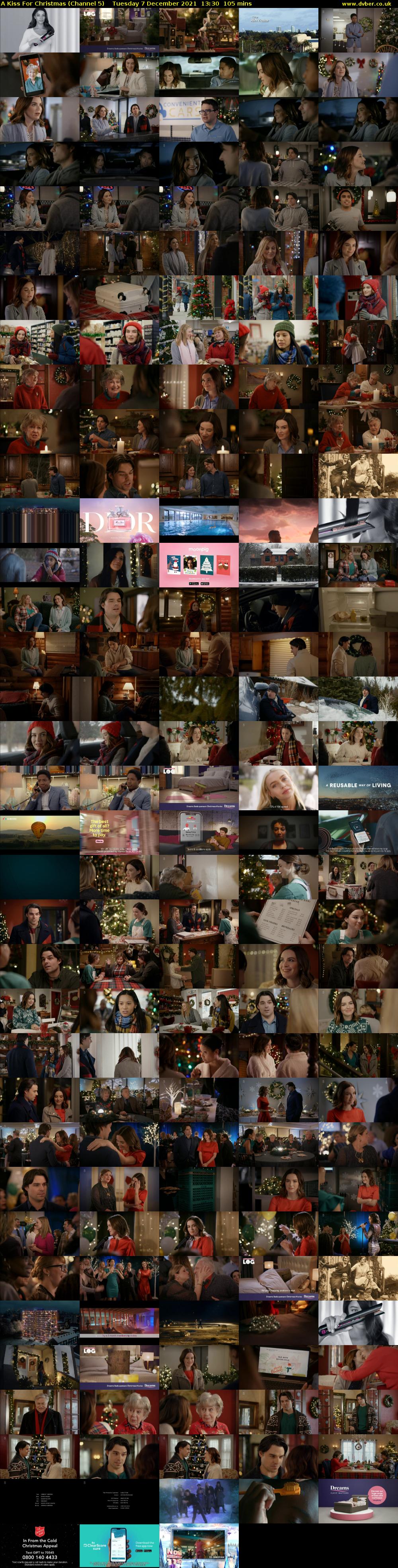 A Kiss For Christmas (Channel 5) Tuesday 7 December 2021 13:30 - 15:15