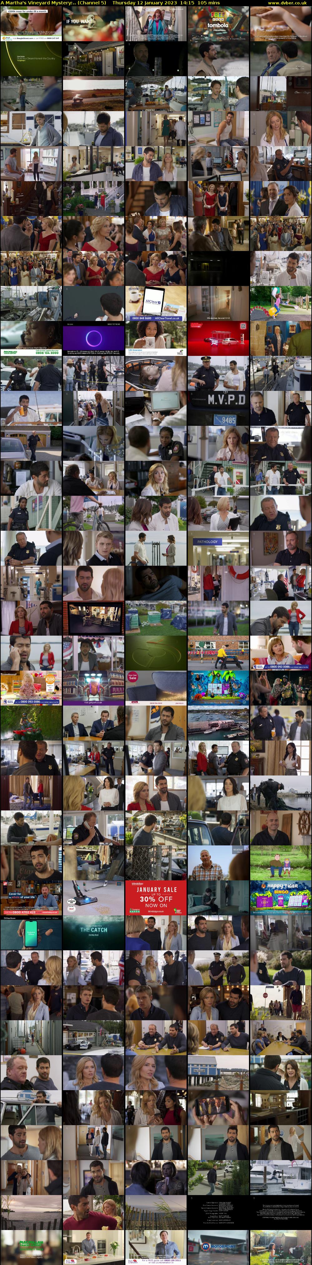 A Martha's Vineyard Mystery:.. (Channel 5) Thursday 12 January 2023 14:15 - 16:00