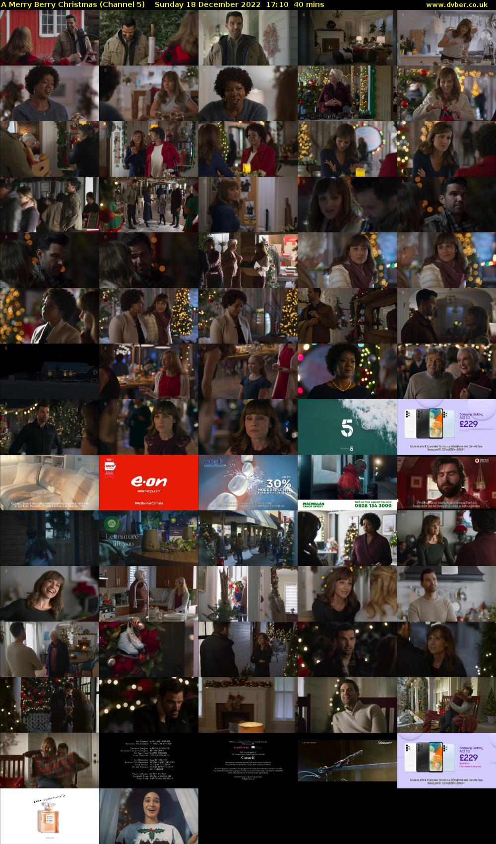 A Merry Berry Christmas (Channel 5) Sunday 18 December 2022 17:10 - 17:50