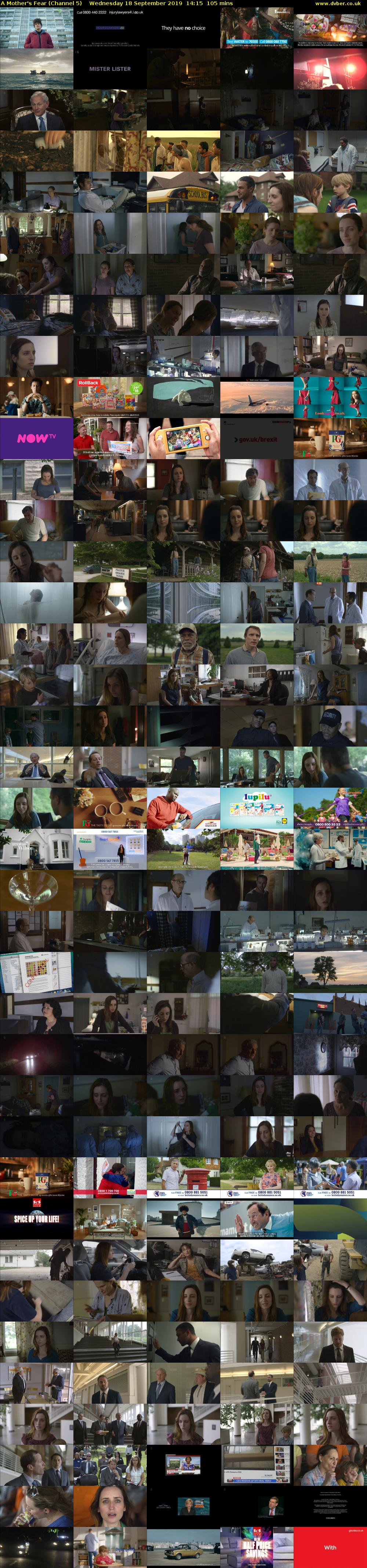 A Mother's Fear (Channel 5) Wednesday 18 September 2019 14:15 - 16:00