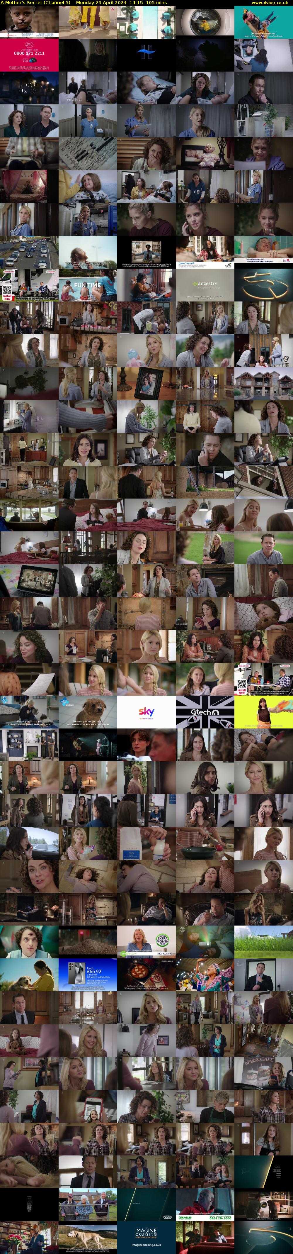 A Mother's Secret (Channel 5) Monday 29 April 2024 14:15 - 16:00