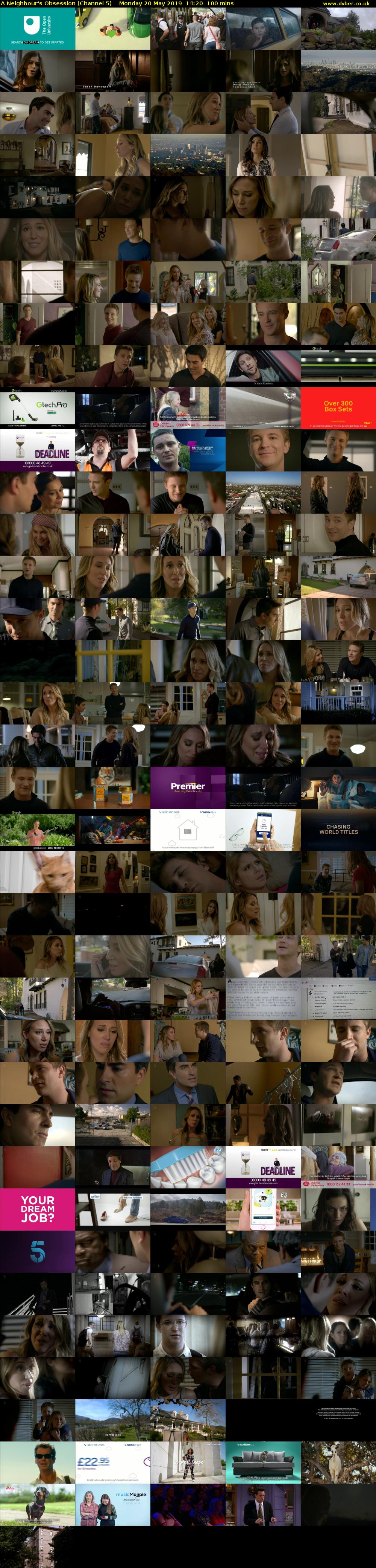 A Neighbour's Obsession (Channel 5) Monday 20 May 2019 14:20 - 16:00