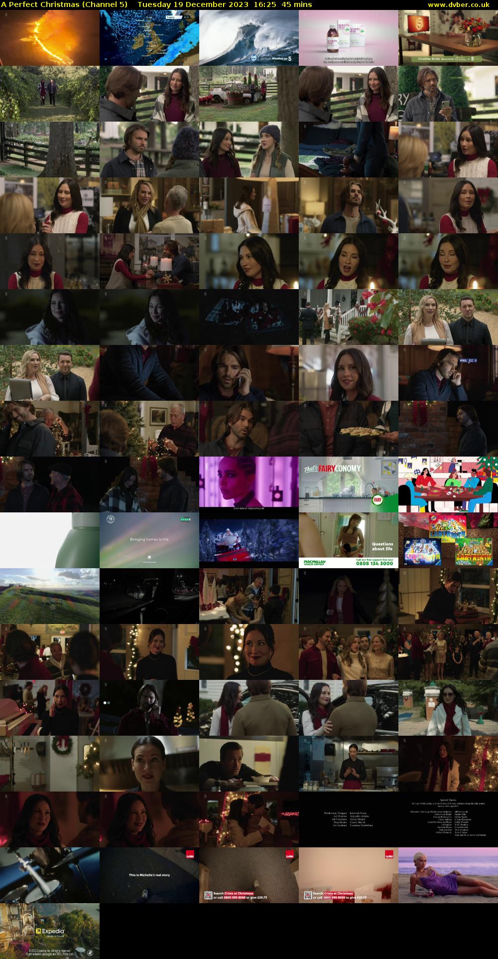 A Perfect Christmas (Channel 5) Tuesday 19 December 2023 16:25 - 17:10