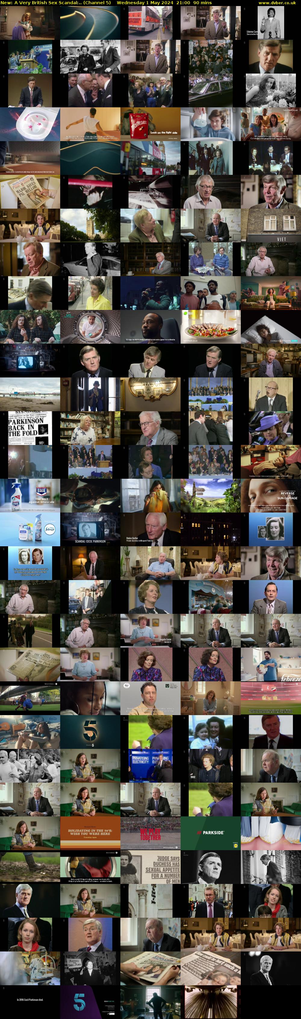 A Very British Sex Scandal:.. (Channel 5) Wednesday 1 May 2024 21:00 - 22:30