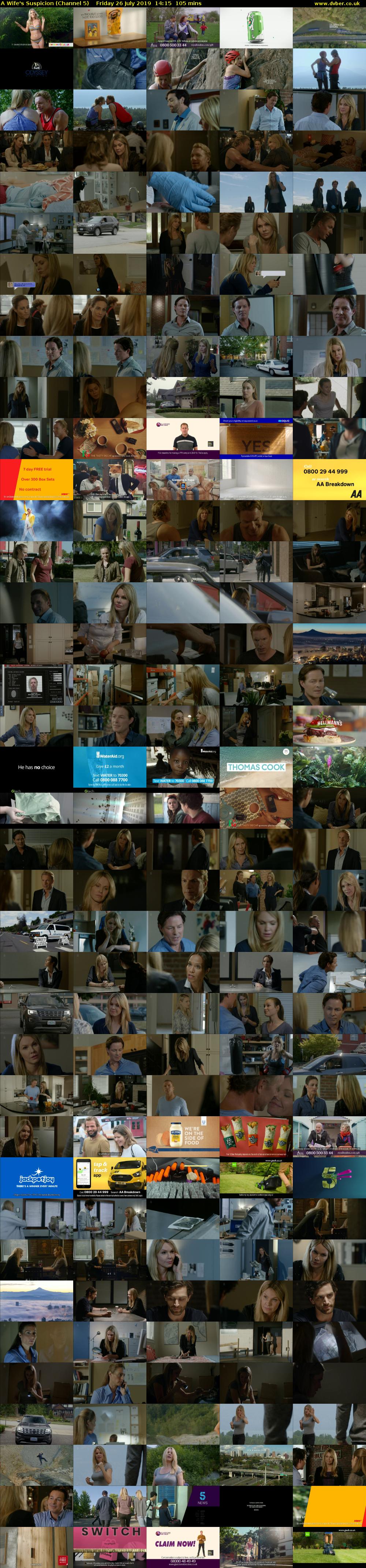 A Wife's Suspicion (Channel 5) Friday 26 July 2019 14:15 - 16:00