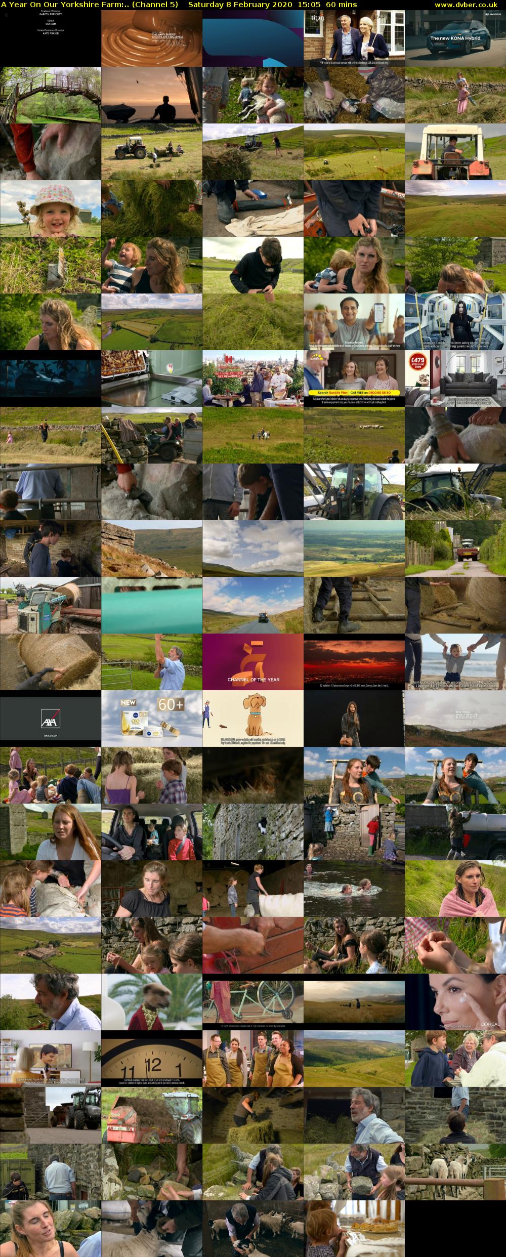 A Year On Our Yorkshire Farm:.. (Channel 5) Saturday 8 February 2020 15:05 - 16:05