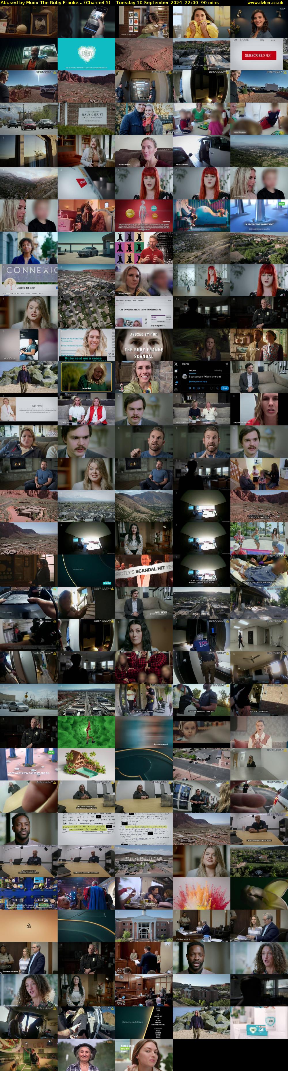 Abused by Mum: The Ruby Franke... (Channel 5) Tuesday 10 September 2024 22:00 - 23:30