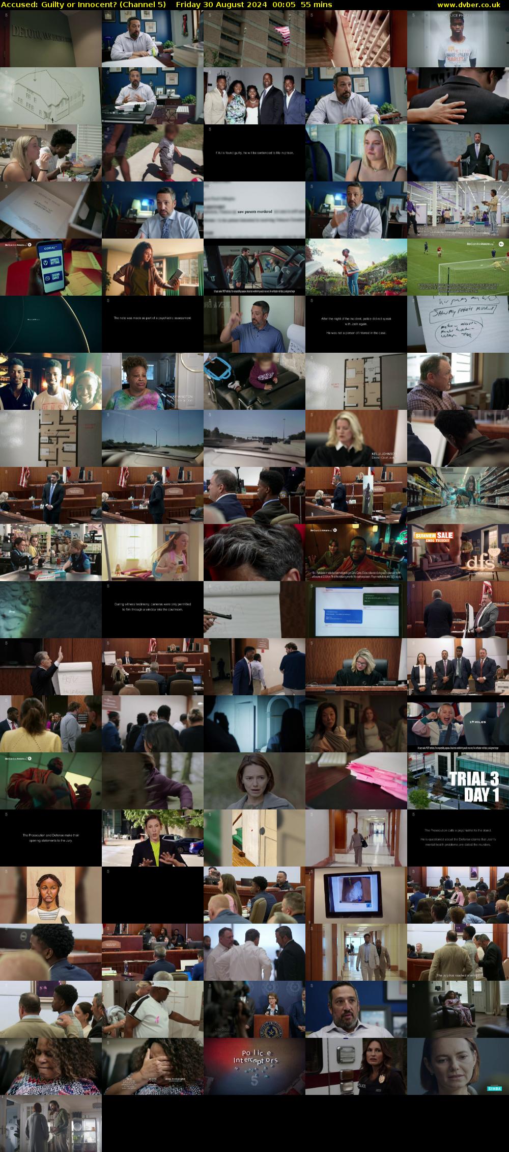 Accused: Guilty or Innocent? (Channel 5) Friday 30 August 2024 00:05 - 01:00