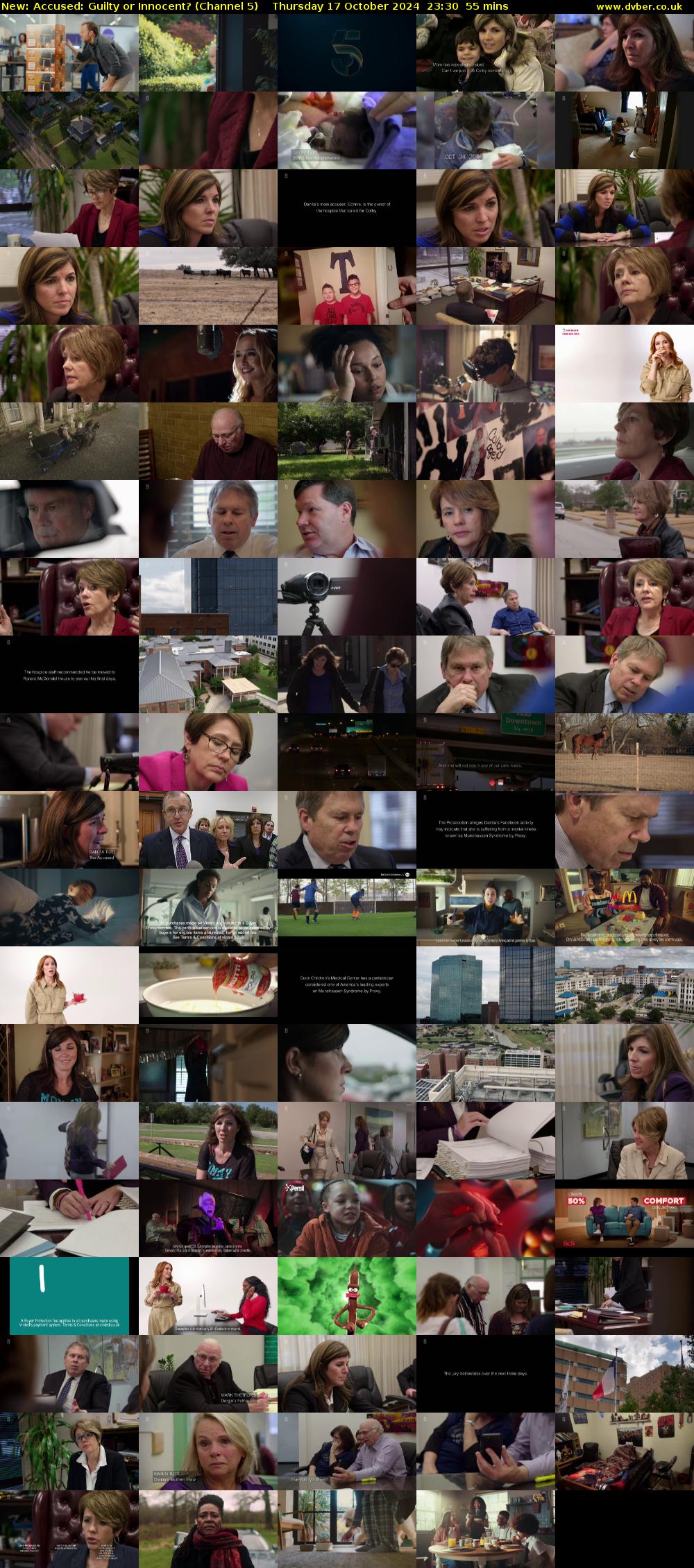 Accused: Guilty or Innocent? (Channel 5) Thursday 17 October 2024 23:30 - 00:25