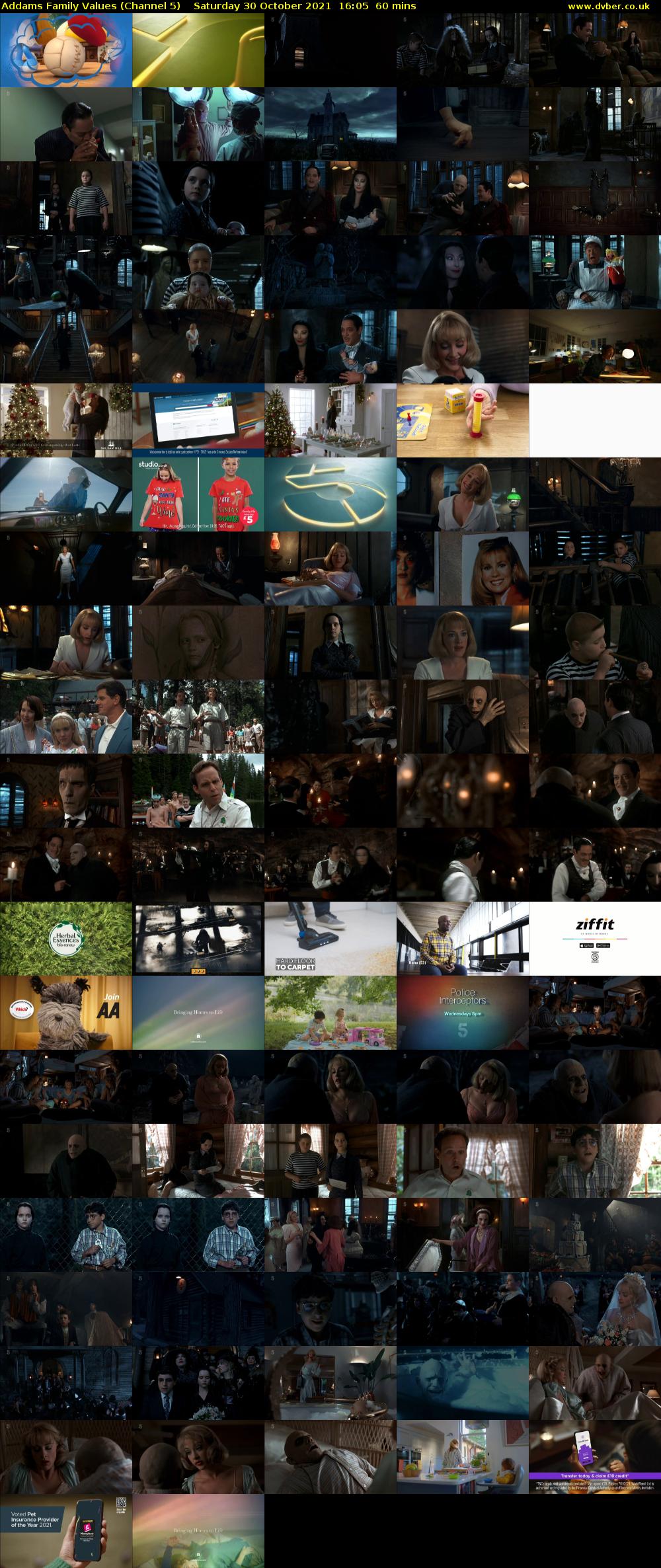 Addams Family Values (Channel 5) Saturday 30 October 2021 16:05 - 17:05