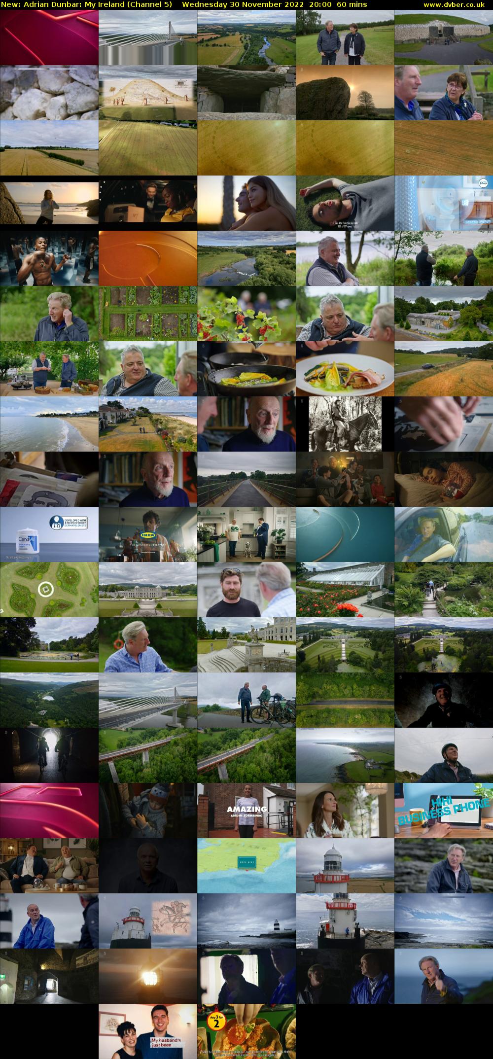 Adrian Dunbar: My Ireland (Channel 5) Wednesday 30 November 2022 20:00 - 21:00