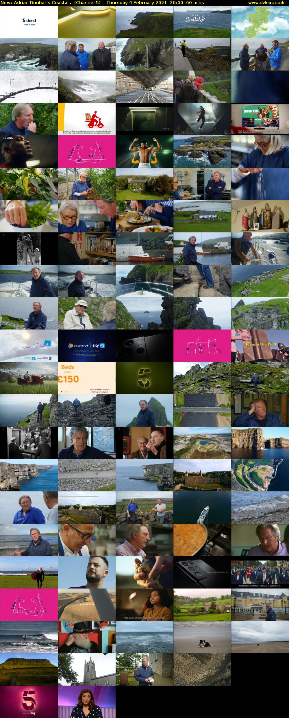 Adrian Dunbar's Coastal... (Channel 5) Thursday 4 February 2021 20:00 - 21:00