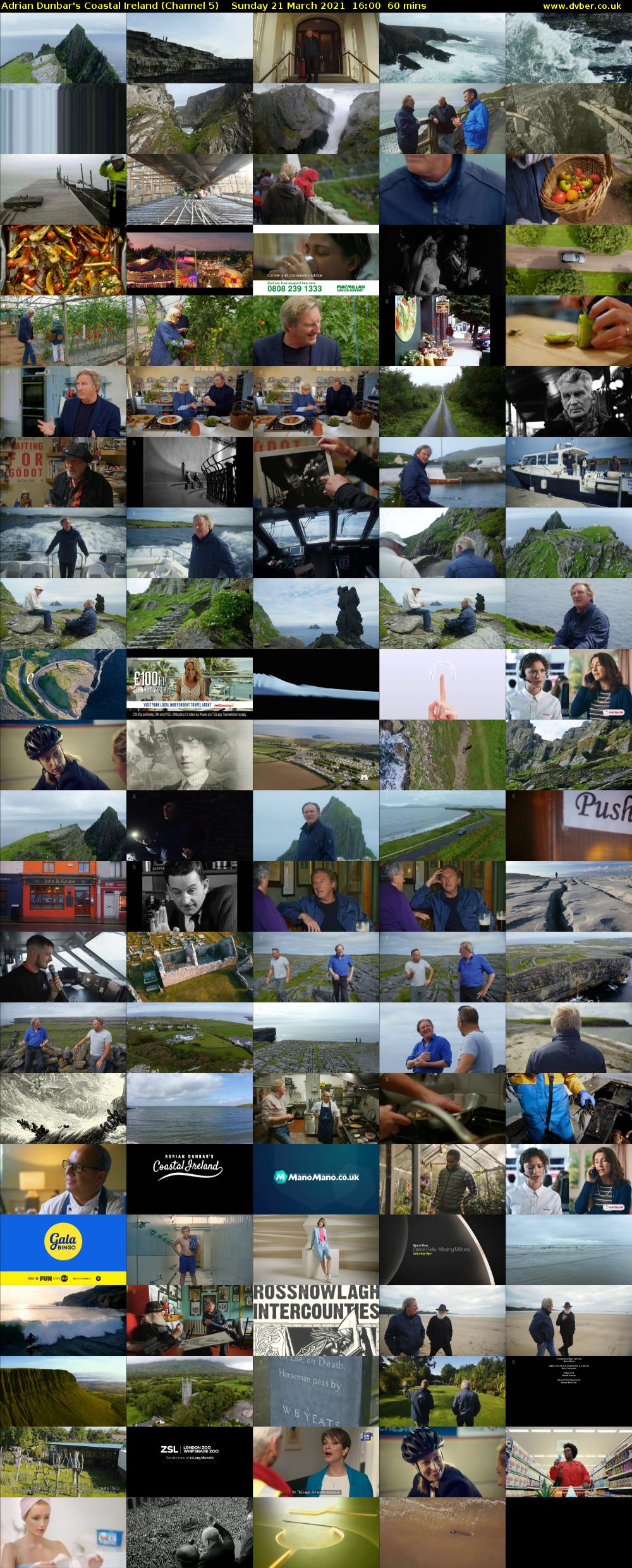 Adrian Dunbar's Coastal Ireland (Channel 5) Sunday 21 March 2021 16:00 - 17:00