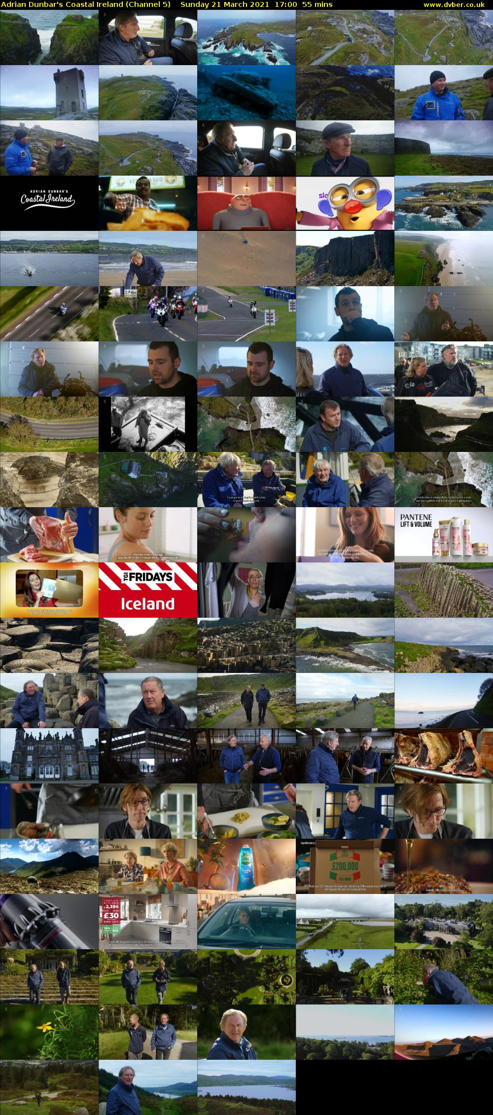 Adrian Dunbar's Coastal Ireland (Channel 5) Sunday 21 March 2021 17:00 - 17:55