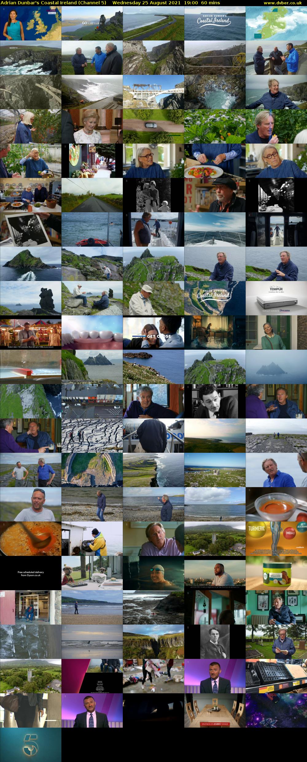 Adrian Dunbar's Coastal Ireland (Channel 5) Wednesday 25 August 2021 19:00 - 20:00