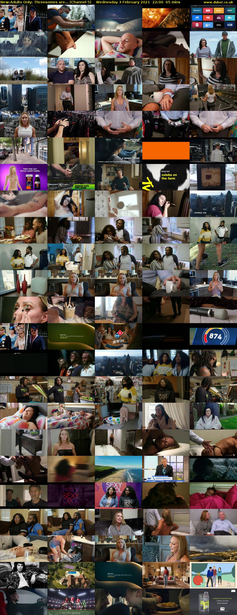Adults Only: Threesomes are... (Channel 5) Wednesday 3 February 2021 22:00 - 23:05
