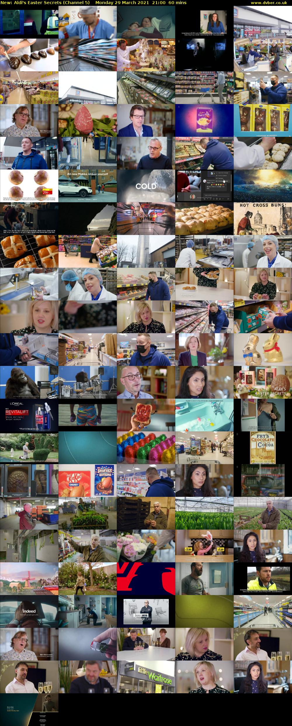 Aldi's Easter Secrets (Channel 5) Monday 29 March 2021 21:00 - 22:00