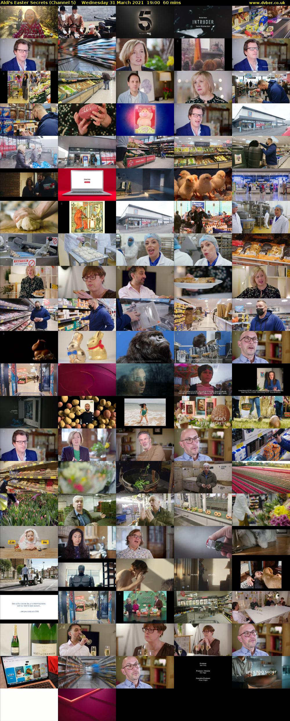 Aldi's Easter Secrets (Channel 5) Wednesday 31 March 2021 19:00 - 20:00