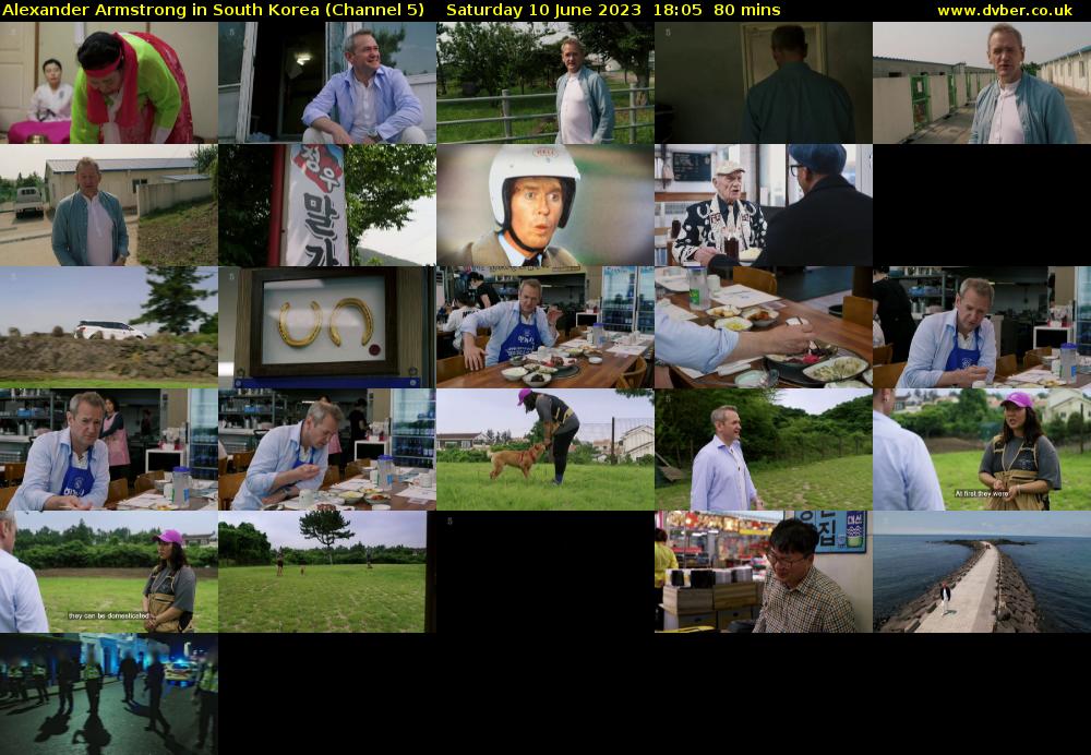 Alexander Armstrong in South Korea (Channel 5) Saturday 10 June 2023 18:05 - 19:25