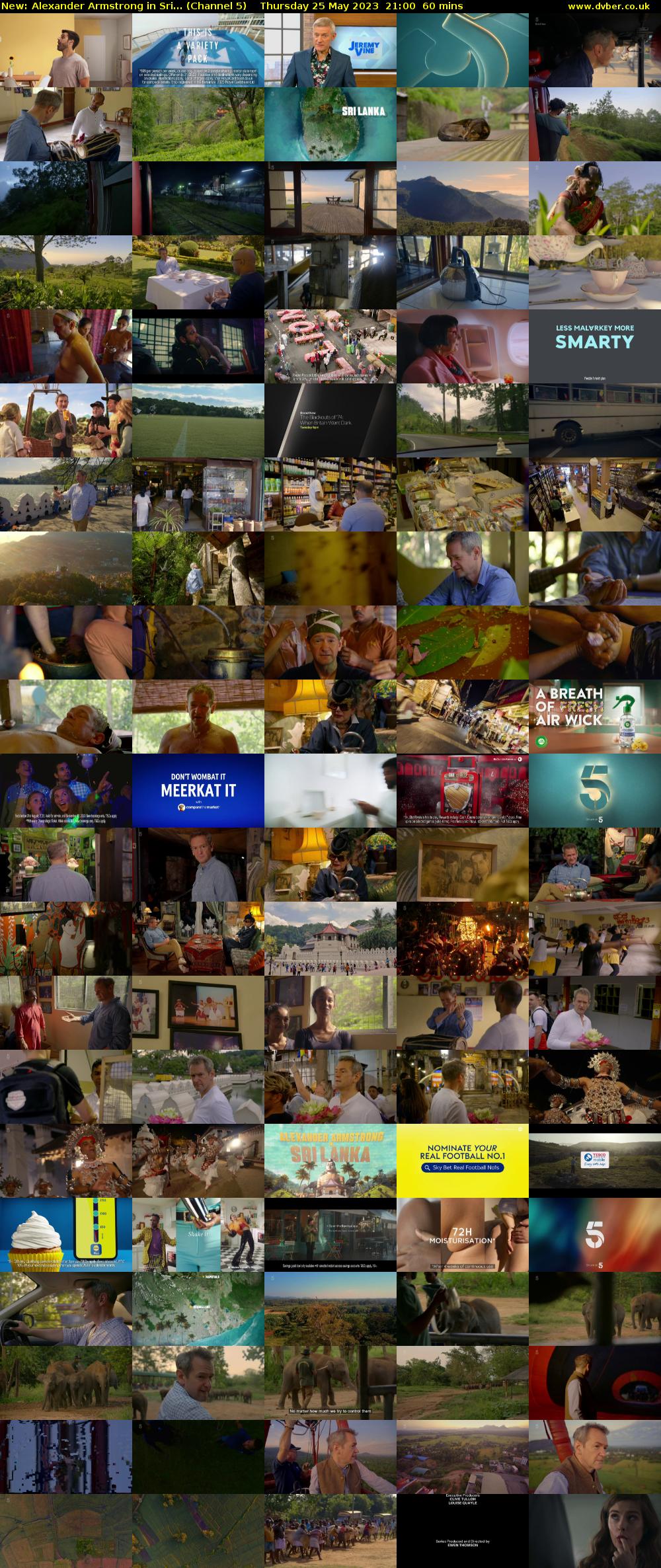 Alexander Armstrong in Sri... (Channel 5) Thursday 25 May 2023 21:00 - 22:00