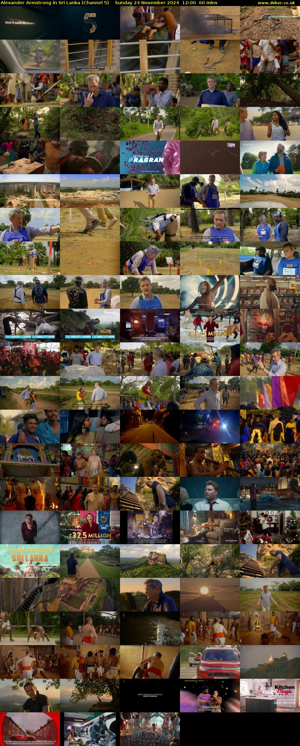Alexander Armstrong in Sri Lanka (Channel 5) Sunday 24 November 2024 12:00 - 13:00