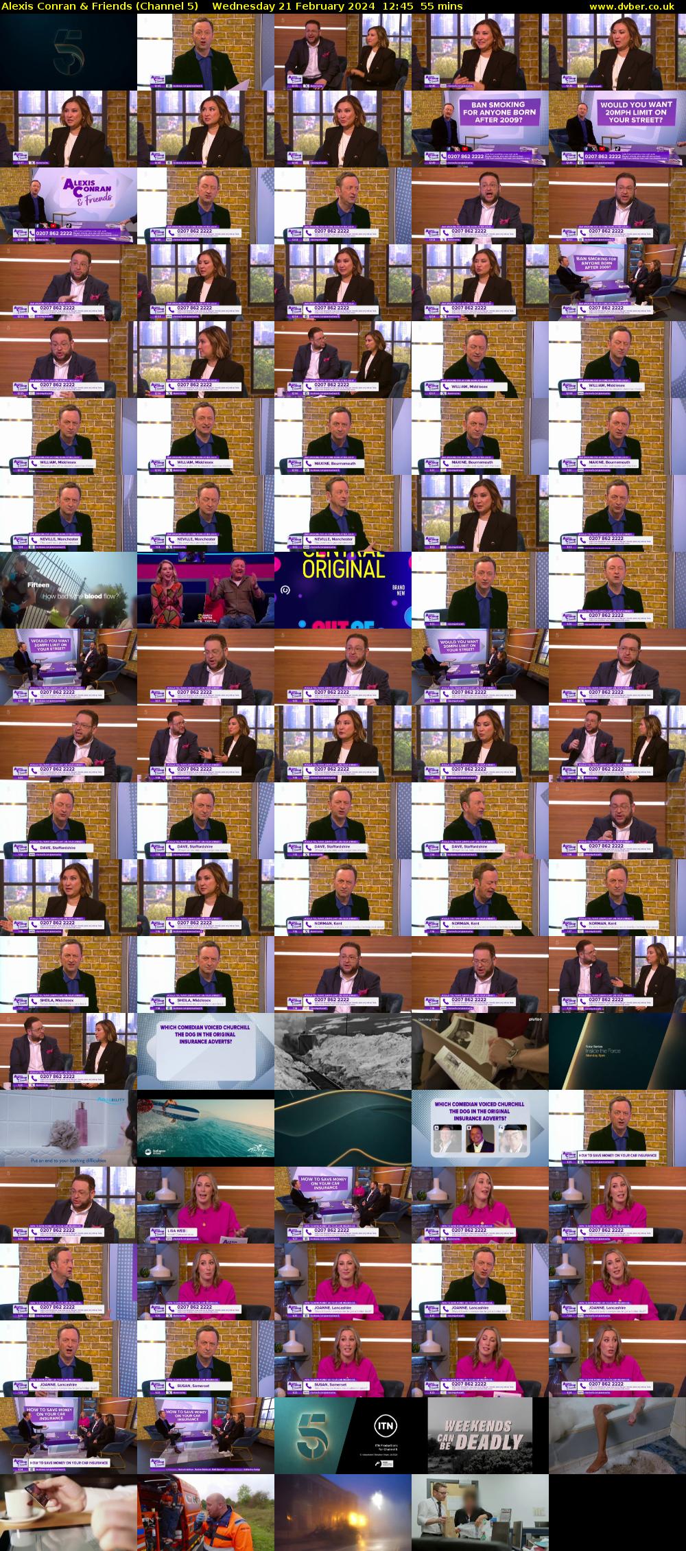 Alexis Conran & Friends (Channel 5) Wednesday 21 February 2024 12:45 - 13:40