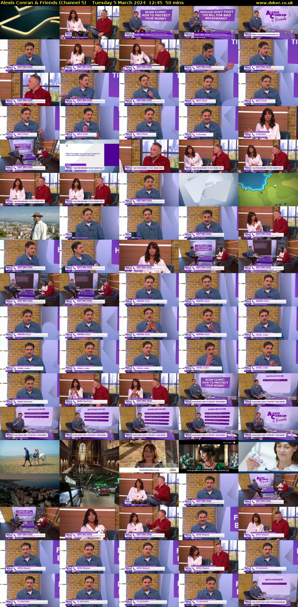 Alexis Conran & Friends (Channel 5) Tuesday 5 March 2024 12:45 - 13:35