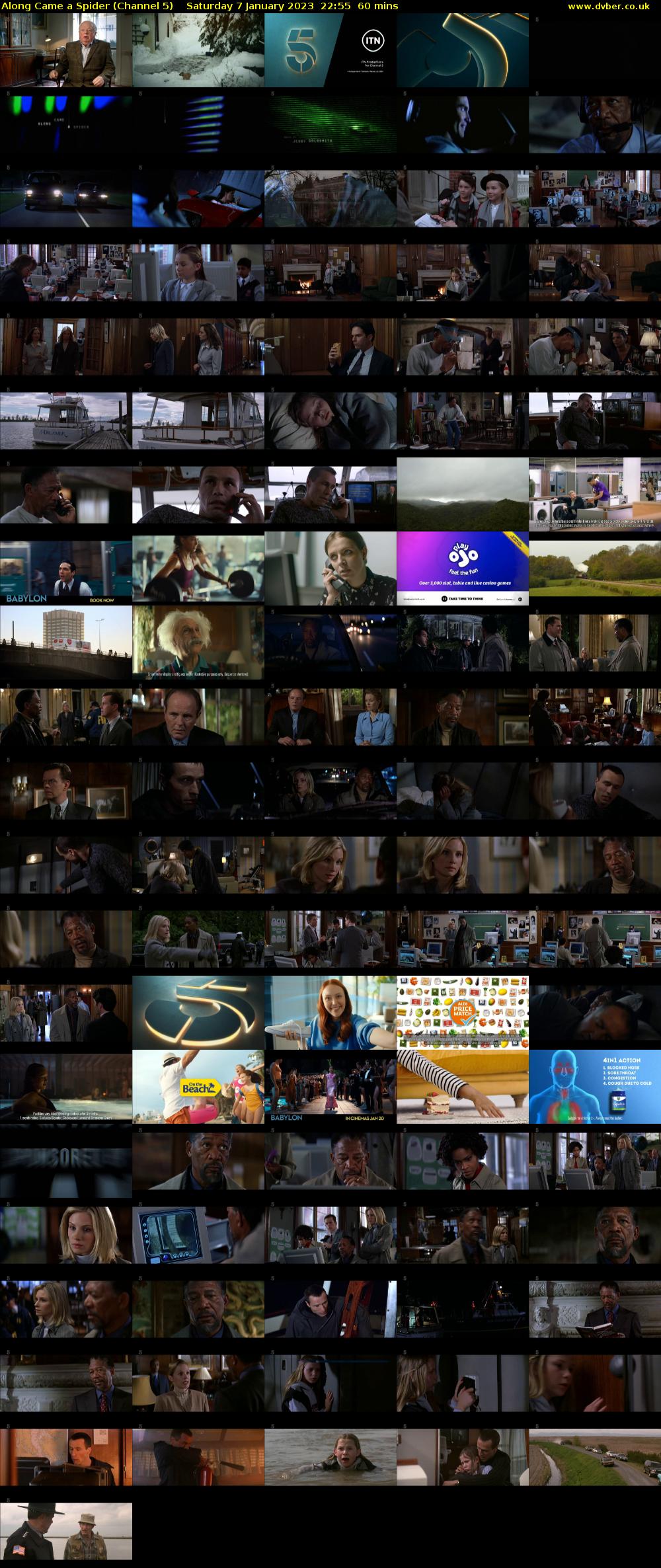 Along Came a Spider (Channel 5) Saturday 7 January 2023 22:55 - 23:55