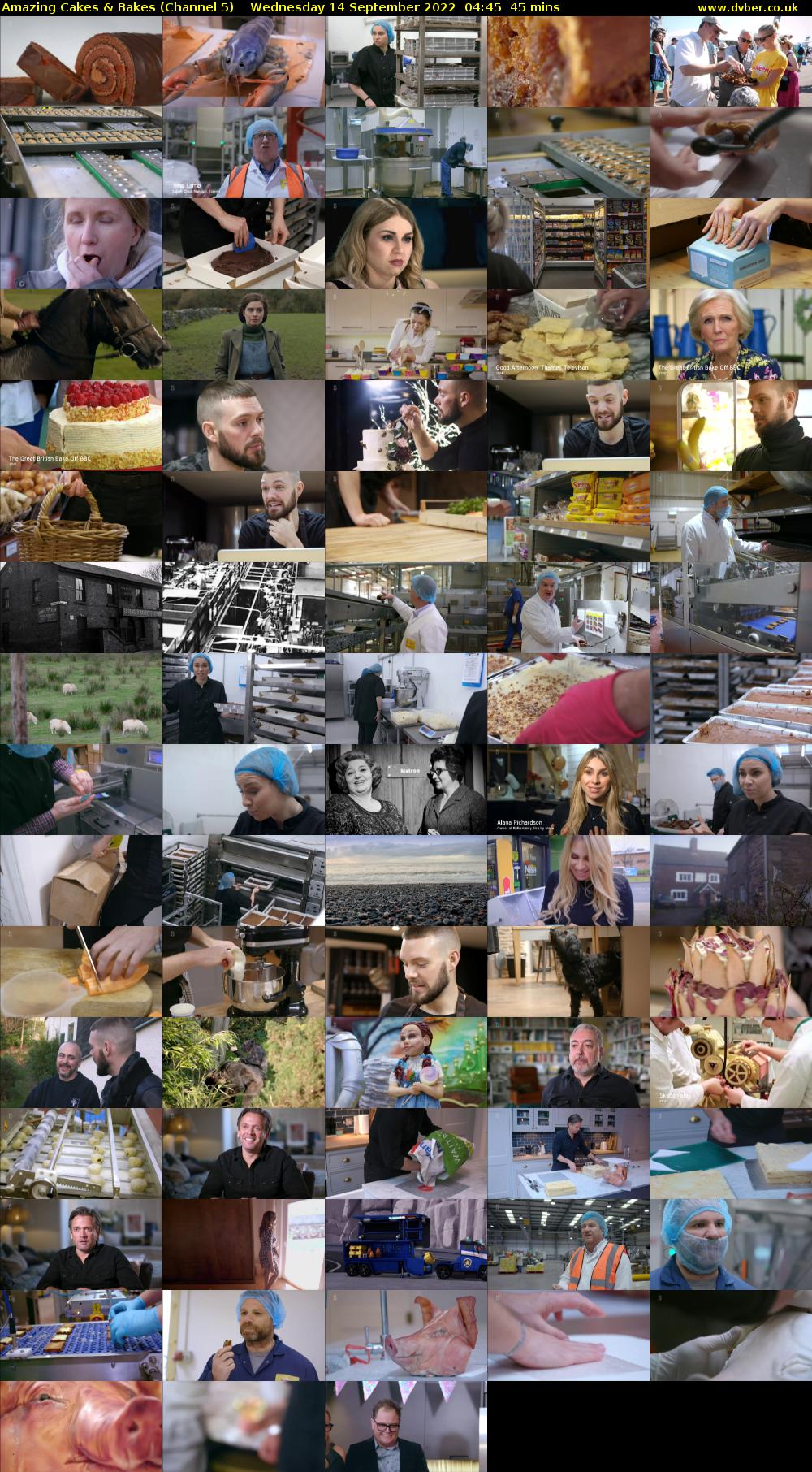 Amazing Cakes & Bakes (Channel 5) Wednesday 14 September 2022 04:45 - 05:30