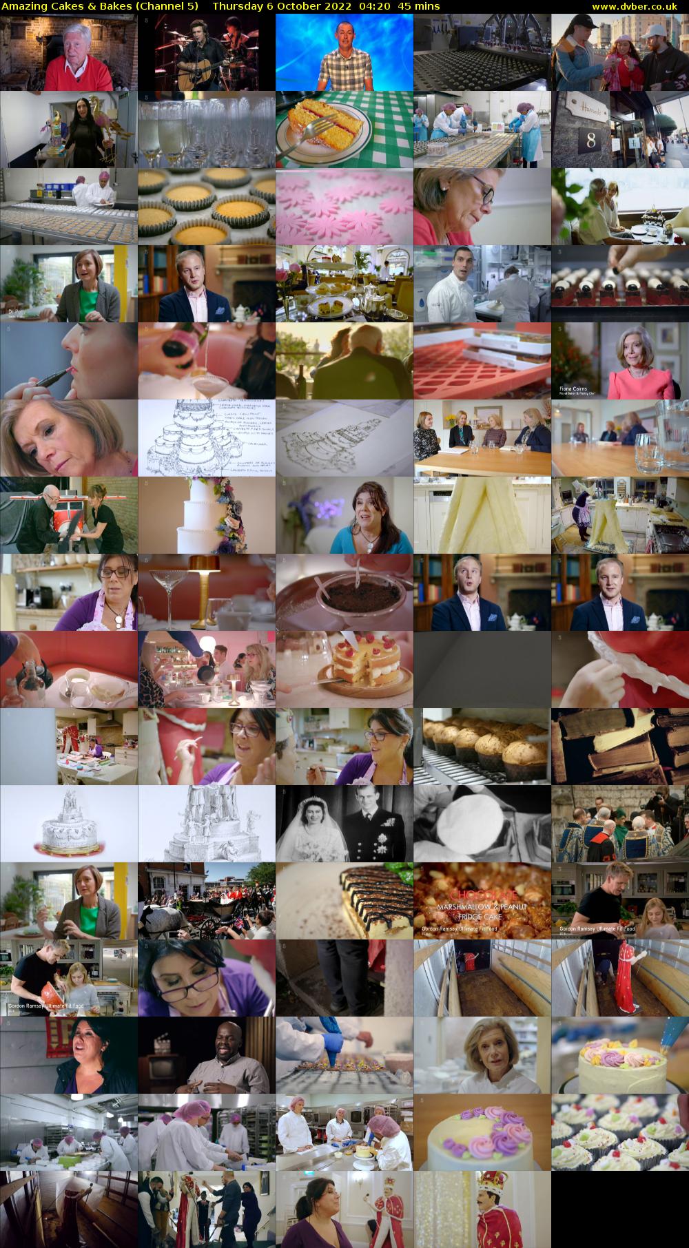 Amazing Cakes & Bakes (Channel 5) Thursday 6 October 2022 04:20 - 05:05