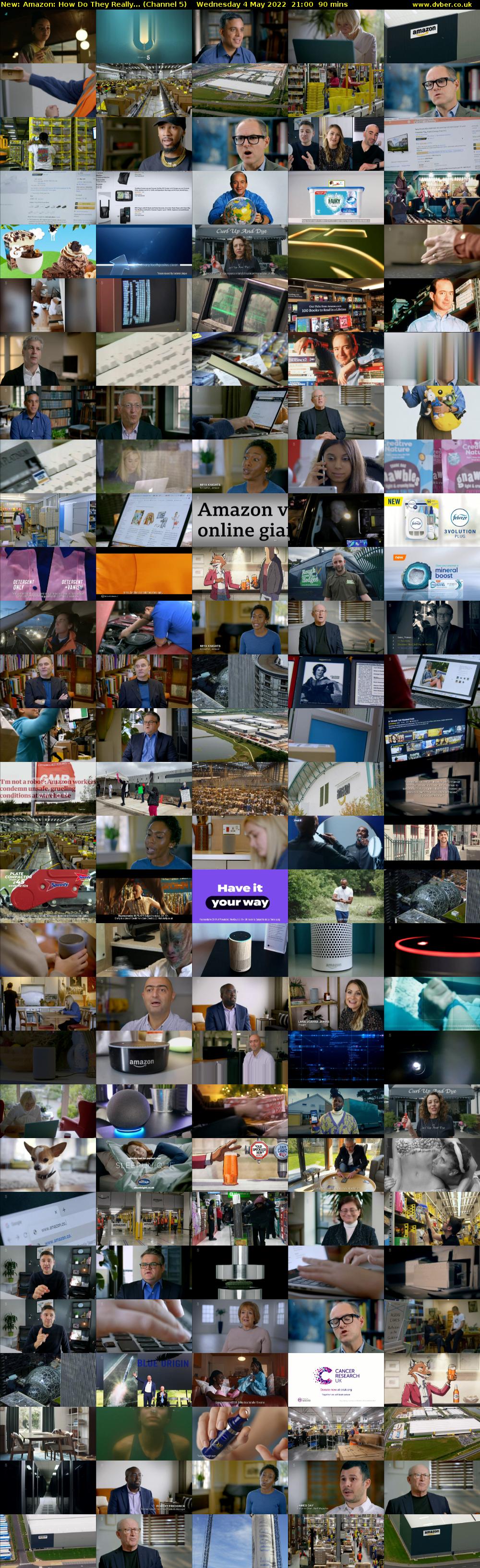 Amazon: How Do They Really... (Channel 5) Wednesday 4 May 2022 21:00 - 22:30