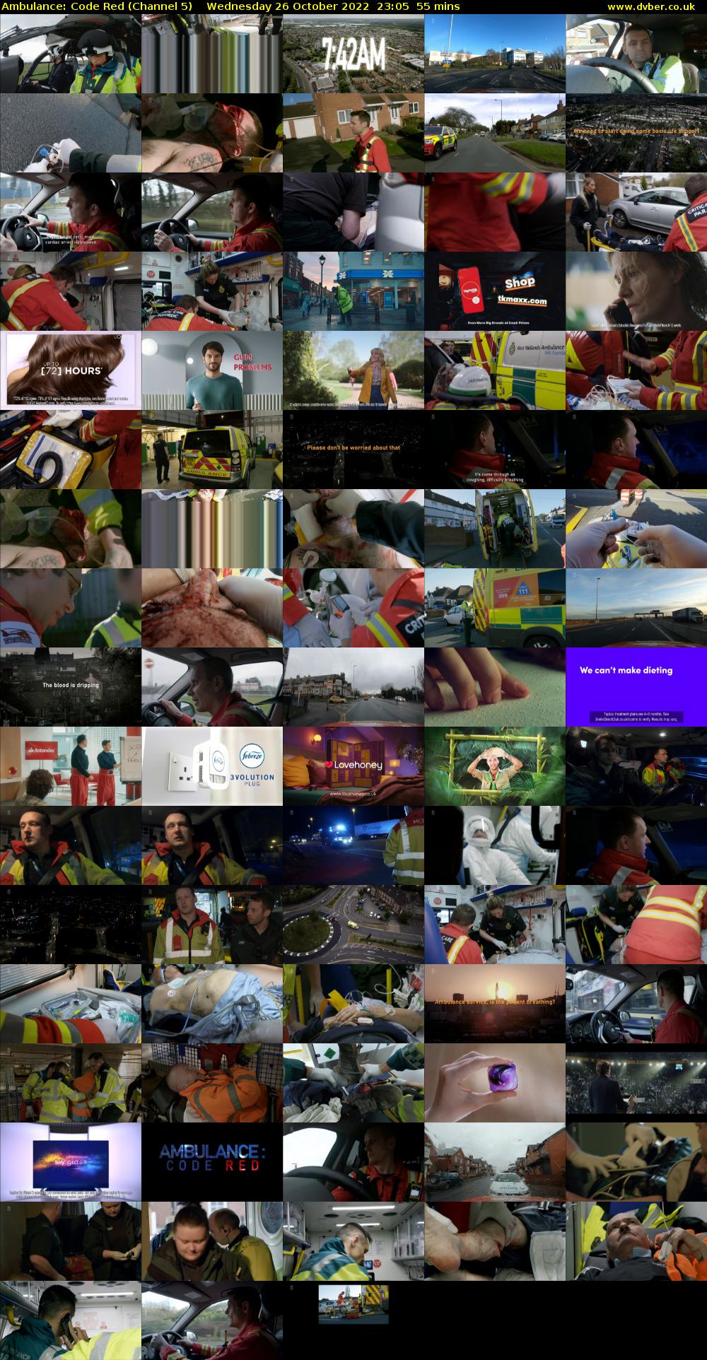Ambulance: Code Red (Channel 5) Wednesday 26 October 2022 23:05 - 00:00