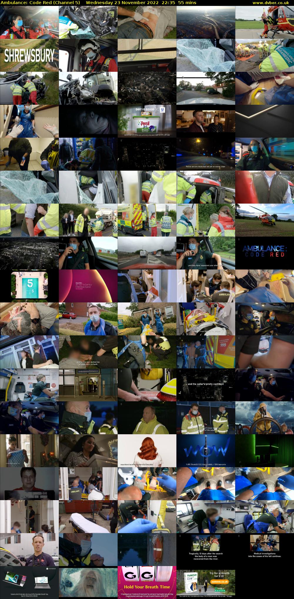 Ambulance: Code Red (Channel 5) Wednesday 23 November 2022 22:35 - 23:30